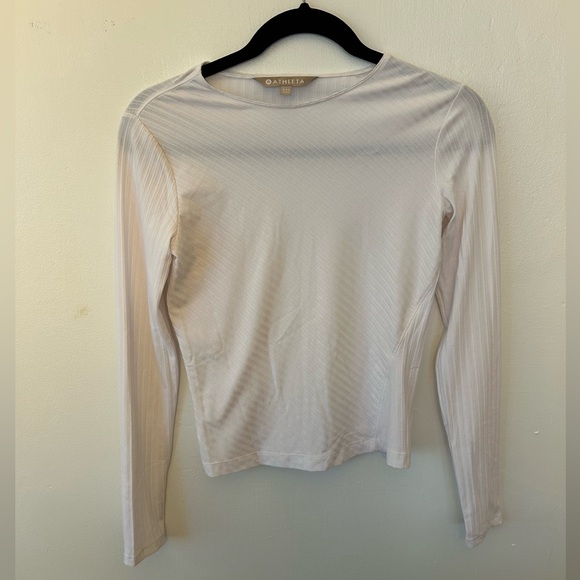 Athleta Long Sleeve Ribbed Top - Picture 1 of 3